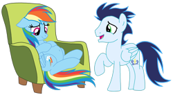 Size: 2856x1566 | Tagged: artist needed, safe, derpibooru import, rainbow dash, soarin', pegasus, pony, g4, female, male, mare, preggo dash, pregnant, shipping, simple background, soarindash, stallion, straight, transparent background