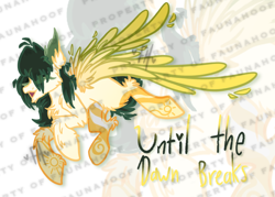 Size: 4096x2931 | Tagged: safe, artist:faunahoof, derpibooru import, oc, oc only, pegasus, adoptable, adoptable open, blank flank, chest fluff, colored wings, flying, gradient coat, gradient wings, laughing, long mane, long tail, obtrusive watermark, patterned background, pegasus oc, solo, tail, watermark, wings, zoom layer