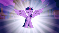 Size: 2184x1229 | Tagged: safe, derpibooru import, edit, edited screencap, screencap, twilight sparkle, twilight sparkle (alicorn), alicorn, pony, g4, magical mystery cure, female, mare, toy story, toy story 2