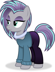 Size: 2423x3169 | Tagged: safe, artist:anime-equestria, derpibooru import, maud pie, earth pony, g4, alternate hairstyle, clothes, eyeshadow, female, makeup, mare, simple background, solo, transparent background, vector