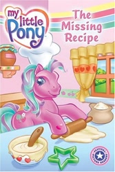 Size: 333x500 | Tagged: safe, derpibooru import, sweetberry, earth pony, pony, g3, batter, book, book cover, chef's hat, cookie cutter, cover, female, food, hat, mare, official, rolling pin, solo, the missing recipe