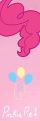 Size: 700x2100 | Tagged: safe, artist:comicmaker, derpibooru import, pinkie pie, g4, balloon, bookmark, mane, pinkie pie's cutie mark