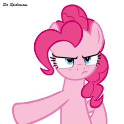 Size: 900x900 | Tagged: safe, artist:sirspikensons, derpibooru import, pinkie pie, earth pony, pony, g4, mmmystery on the friendship express, simple background, solo, transparent background, vector