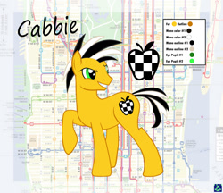 Size: 1024x886 | Tagged: safe, artist:bitgamer, derpibooru import, oc, oc only, oc:cabbie, earth pony, pony, 2016, male, ponycon nyc, raised hoof, raised leg, solo, stallion