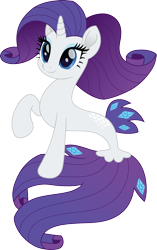 Size: 1253x2000 | Tagged: safe, artist:cloudy glow, derpibooru import, part of a set, rarity, seapony (g4), unicorn, g4, female, horn, movie accurate, seaponified, seapony rarity, simple background, smiling, solo, species swap, transparent background
