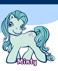 Size: 201x246 | Tagged: safe, derpibooru import, minty, earth pony, pony, g3, alternate hair color, female, green-haired minty, harpercollins, mare, open mouth, open smile, prototype, smiling, solo, stock vector