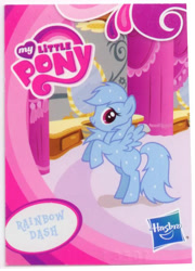 Size: 522x726 | Tagged: safe, rainbow dash, blue, hasbro logo, solo