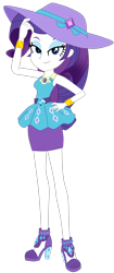 Size: 1600x3803 | Tagged: safe, artist:lobo299, derpibooru import, rarity, human, equestria girls, g4, clothes, dress, female, hat, high heels, rarity peplum dress, shoes, simple background, solo, transparent background