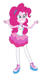 Size: 374x652 | Tagged: safe, artist:blockslikepl, derpibooru import, edit, edited screencap, screencap, pinkie pie, human, equestria girls, g4, background removed, female, not a vector, simple background, solo, transparent background