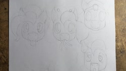 Size: 2048x1152 | Tagged: safe, artist:unfunny kitty, derpibooru import, pinkie pie, alien, alien pony, earth pony, pony, g4, antennae, arabian, forked tongue, headdress, heart, heart eyes, looking at you, open mouth, sketch, smiling, smiling at you, tongue, tongue out, wingding eyes