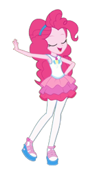 Size: 886x1414 | Tagged: safe, artist:blockslikepl, derpibooru import, edit, edited screencap, screencap, pinkie pie, human, equestria girls, g4, background removed, female, simple background, solo, transparent background