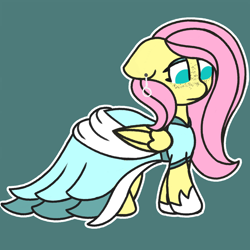 Size: 1280x1280 | Tagged: safe, artist:charleyhorsey, derpibooru import, fluttershy, pegasus, pony, g4, clothes, dress, ear piercing, female, freckles, mare, piercing, solo