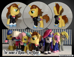 Size: 828x639 | Tagged: safe, derpibooru import, derpy hooves, donut joe, fluttershy, photo finish, powder rouge, rarity, pony, bridesmaid fluttershy, brushable, con mane, customized toy, irl, photo, rose tyler, toy