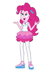 Size: 461x628 | Tagged: safe, artist:blockslikepl, derpibooru import, edit, edited screencap, screencap, pinkie pie, human, equestria girls, g4, female, not a vector, simple background, solo, transparent background