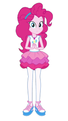 Size: 838x1492 | Tagged: safe, artist:blockslikepl, derpibooru import, edit, edited screencap, screencap, pinkie pie, human, equestria girls, g4, clothes, female, not a vector, simple background, solo, transparent background