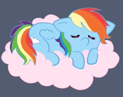 Size: 800x630 | Tagged: safe, artist:sillybugdrawz, derpibooru import, rainbow dash, pegasus, cloud, cute, dashabetes, female, simple background, sleeping, sleepy, solo, sticker, sticker design