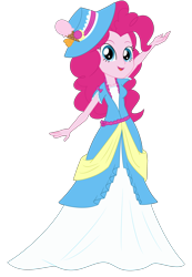 Size: 2500x3606 | Tagged: safe, artist:cartoonmasterv3, artist:nie-martw-sie-o-mnie, derpibooru import, pinkie pie, human, equestria girls, g4, clothes, coronation, coronation dress, dress, humanized, long dress, long skirt, simple background, skirt, solo, transparent background