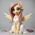 Size: 1440x1440 | Tagged: safe, ai content, derpibooru import, machine learning generated, fluttershy, pegasus, pony, g4, :p, blushing, clothes, cute, dress, ear fluff, ears, female, flower, flower in hair, generator:pony realism 2.1, looking at you, mare, prompter:siber, realistic, shyabetes, silly, simple background, sitting, smiling, smiling at you, solo, spread wings, tongue, tongue out, white dress, wings