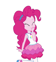 Size: 950x1040 | Tagged: safe, artist:blockslikepl, derpibooru import, edit, edited screencap, screencap, pinkie pie, human, equestria girls, g4, eyes closed, female, not a vector, solo