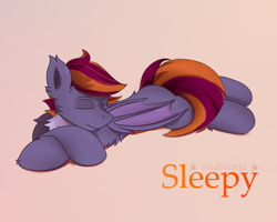 Size: 2500x2000 | Tagged: safe, artist:divori, derpibooru import, oc, oc only, oc:sleepy grape, bat pony, bat pony oc, chest fluff, ear fluff, ears, eyes closed, sleeping, solo