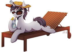 Size: 3630x2650 | Tagged: safe, artist:alicetriestodraw, artist:arlice-art, derpibooru import, oc, oc only, pony, unicorn, horn, simple background, solo, sunglasses, transparent background, unicorn oc