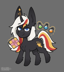 Size: 2816x3175 | Tagged: safe, artist:crashbrush, derpibooru import, oc, oc only, oc:velvet remedy, pony, unicorn, fallout equestria, big ears, chest fluff, chibi, ear fluff, ears, female, high res, horn, levitation, looking at you, magic, mare, simple background, smiling, solo, telekinesis