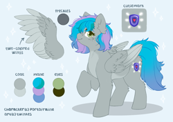 Size: 1780x1263 | Tagged: safe, artist:twinkesss, derpibooru import, oc, oc only, oc:virtuous hope, pegasus, reference sheet