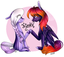 Size: 1024x908 | Tagged: safe, artist:squishkitti, derpibooru import, oc, oc only, oc:evening cloud, earth pony, pegasus, pony, female, mare