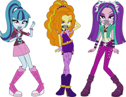 Size: 4891x3774 | Tagged: safe, derpibooru import, adagio dazzle, aria blaze, sonata dusk, human, equestria girls, g4, 1000 years in photoshop, female, gag, simple background, tape, tape gag, the dazzlings, transparent background, trio, trio female