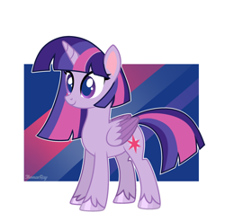 Size: 2262x2227 | Tagged: safe, artist:thomasray000, derpibooru import, twilight sparkle, twilight sparkle (alicorn), alicorn, pony, g4, g4.5, my little pony: pony life, female, g4.5 to g4, generation leap, mare, solo, style emulation, unshorn fetlocks