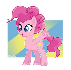 Size: 2993x2947 | Tagged: safe, artist:thomasray000, derpibooru import, pinkie pie, earth pony, pony, g4, g4.5, my little pony: pony life, female, g4.5 to g4, generation leap, mare, solo, style emulation, unshorn fetlocks