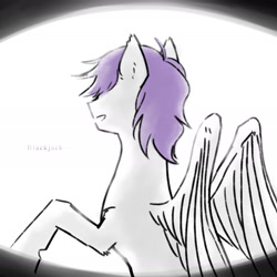 Size: 1417x1417 | Tagged: safe, artist:pain-jam-cookie, derpibooru import, oc, oc only, oc:morning glory (project horizons), pegasus, pony, fallout equestria, fallout equestria: project horizons, female, mare, pegasus oc, solo, wings