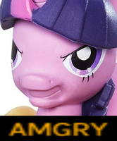 Size: 166x200 | Tagged: safe, derpibooru import, twilight sparkle, pony, g4, amgry, angry, female, humor, mare, reaction image, solo, toy