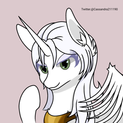 Size: 2000x2000 | Tagged: safe, artist:cassandra211190, derpibooru import, oc, oc only, oc:κασσάνδρα, alicorn, alicorn oc, horn, wings