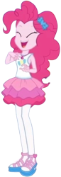 Size: 863x2520 | Tagged: safe, derpibooru import, edit, edited screencap, editor:homersimpson1983, screencap, pinkie pie, human, equestria girls, g4, background removed, female, not a vector, simple background, solo, transparent background