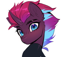 Size: 844x755 | Tagged: safe, artist:vensual99, derpibooru import, oc, oc only, oc:tempest revenant, pony, unicorn, bust, horn, looking at you, simple background, solo, transparent background
