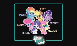 Size: 1430x866 | Tagged: safe, derpibooru import, edit, applejack, fluttershy, pinkie pie, rainbow dash, rarity, twilight sparkle, twilight sparkle (alicorn), alicorn, earth pony, pegasus, pony, unicorn, g4, g4.5, my little pony: pony life, horn