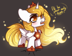 Size: 2500x1965 | Tagged: safe, artist:cloud-fly, derpibooru import, daybreaker, alicorn, pony, cute, female, filly, filly daybreaker, foal, solo, weapons-grade cute, younger