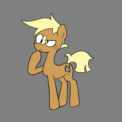 Size: 1155x1155 | Tagged: safe, derpibooru import, oc, oc only, earth pony, gray background, simple background, solo