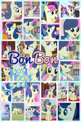 Size: 1024x1536 | Tagged: safe, artist:princessemerald7, derpibooru import, berry punch, berryshine, bon bon, cherry berry, cloud kicker, lemon hearts, lyra heartstrings, minuette, ponet, sweetie drops, earth pony, human, pony, equestria girls, g4, life is a runway, season 1, season 2, season 5, slice of life (episode), the super speedy cider squeezy 6000, the ticket master, bipedal, collage, female, mare