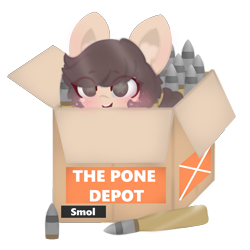 Size: 1251x1251 | Tagged: safe, artist:sodapop sprays, derpibooru import, oc, oc only, oc:panzer brydles, earth pony, pony, box, ear fluff, ears, eye clipping through hair, girls und panzer, meme, ponies in boxes, simple background, solo, tank shells, transparent background, yukari