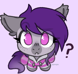 Size: 780x740 | Tagged: safe, artist:spoopygander, derpibooru import, oc, oc only, bat pony, pony, bat pony oc, clothes, commission, ear fluff, ears, eye clipping through hair, eyebrows, eyebrows visible through hair, fangs, solo, ych result