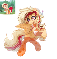 Size: 3950x4055 | Tagged: safe, artist:jfrxd, derpibooru import, oc, oc only, oc:kyra, pegasus, pony, clothes, female, heterochromia, mare, scarf, solo, striped scarf