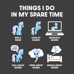 Size: 4000x4000 | Tagged: artist needed, safe, derpibooru import, linky, shoeshine, earth pony, human, bed, computer, dream, dream bubble, female, i love mares, laptop computer, mare, pictogram, simple background, sleeping, speech bubble, things i do, things i do in my spare time, thought bubble