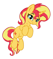Size: 898x1000 | Tagged: safe, artist:benpictures1, artist:joakaha, edit, sunset shimmer, pony, unicorn, cute, female, looking at you, mare, shimmerbetes, simple background, solo, transparent background, vector