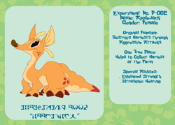 Size: 2100x1500 | Tagged: safe, artist:prixy05, derpibooru import, applejack, alien, g4, experiment, female, lilo and stitch, reference sheet, simple background, solo, species swap, text