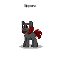 Size: 400x400 | Tagged: safe, derpibooru import, oc, oc only, oc:zippers, earth pony, pony, bald, cute, female, mare, pixe, pixel art, pony town, simple background, solo, sprite, transparent background