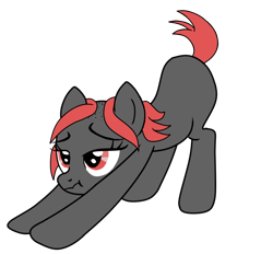 Size: 900x835 | Tagged: safe, derpibooru import, oc, oc only, oc:zippers, earth pony, pony, bald, cute, female, iwtcird, mare, meme, raised tail, simple background, solo, tail, transparent background