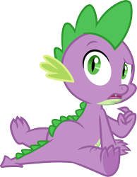 Size: 3000x3857 | Tagged: safe, artist:cloudy glow, derpibooru import, spike, dragon, g4, flexible, male, simple background, splits, transparent background, vector