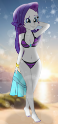 Size: 947x2000 | Tagged: safe, artist:charliexe, artist:emeraldblast63, artist:theretroart88, derpibooru import, rarity, human, equestria girls, g4, bikini, breasts, clothes, feet, nail polish, raritits, stupid sexy rarity, swimsuit, toenail polish, toenails, toes